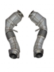 Downpipe w/cats & HS for BMW X5/X6/750i/550i/650i (w/flange connections) 2010-2012